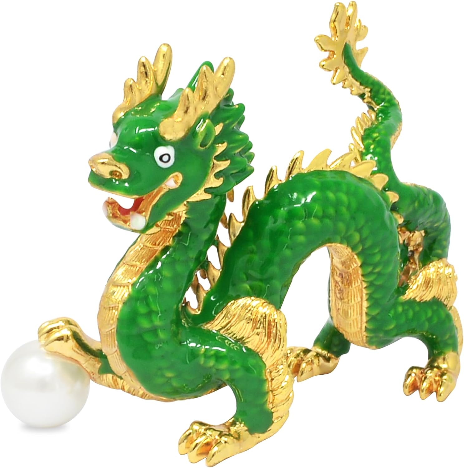green wooden dragon